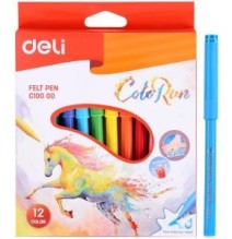 Deli Colorun Felt Pen 12Pcs 1Box