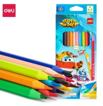 Deli Super WingsColor Pencil 12Pcs 1Pck