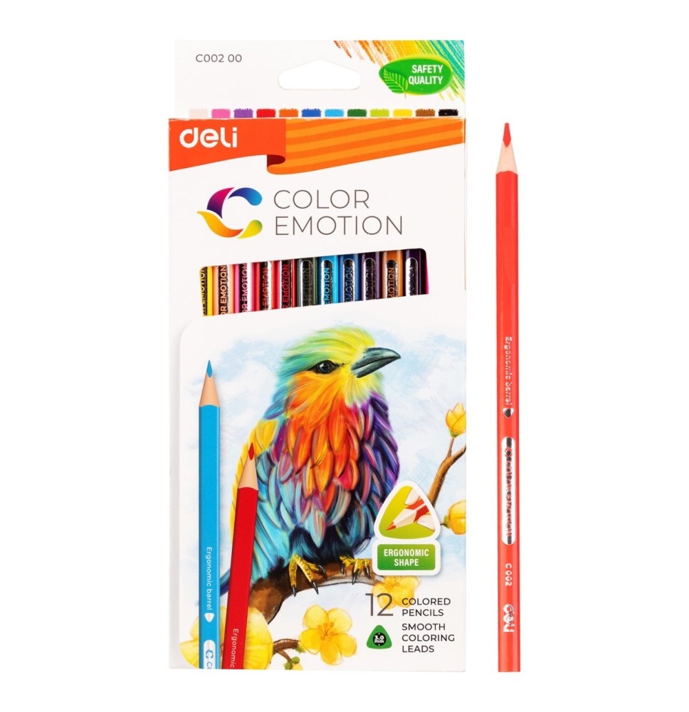 Deli Color Emotion Pencil 12Pc 1Pck