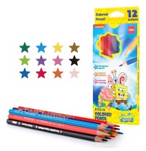 Deli SpongBob Color Pencil 12Pcs 1Pck