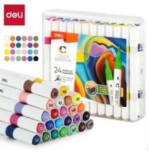 Deli Color Emotion Acrylic Marker 24Pc 1Box