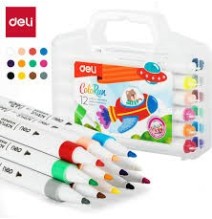 Deli Colorun Acrylic Marker 12Pc 1Box