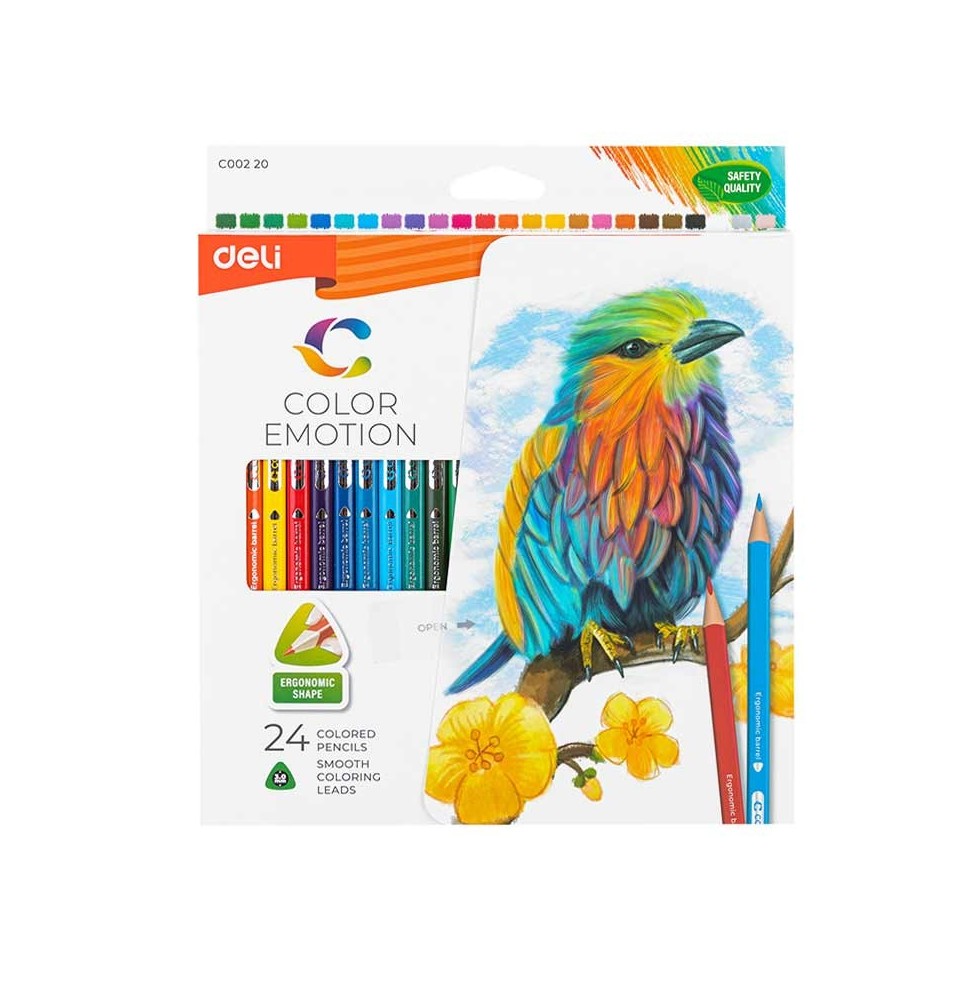 Deli Color Pencil 24Pcs 1Pck