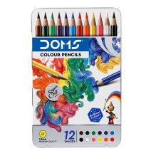 Doms Supersoft 12 Color Pencil 1 Tin Pck