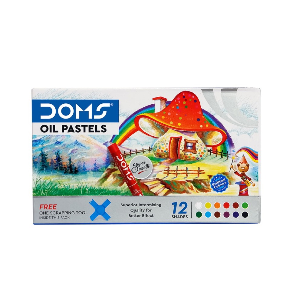 Doms Oil Pastels 12Pcs 1Pck