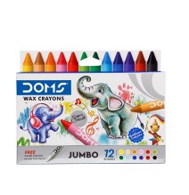 Doms Jumbo Wax Crayons 12Pcs 1Pck