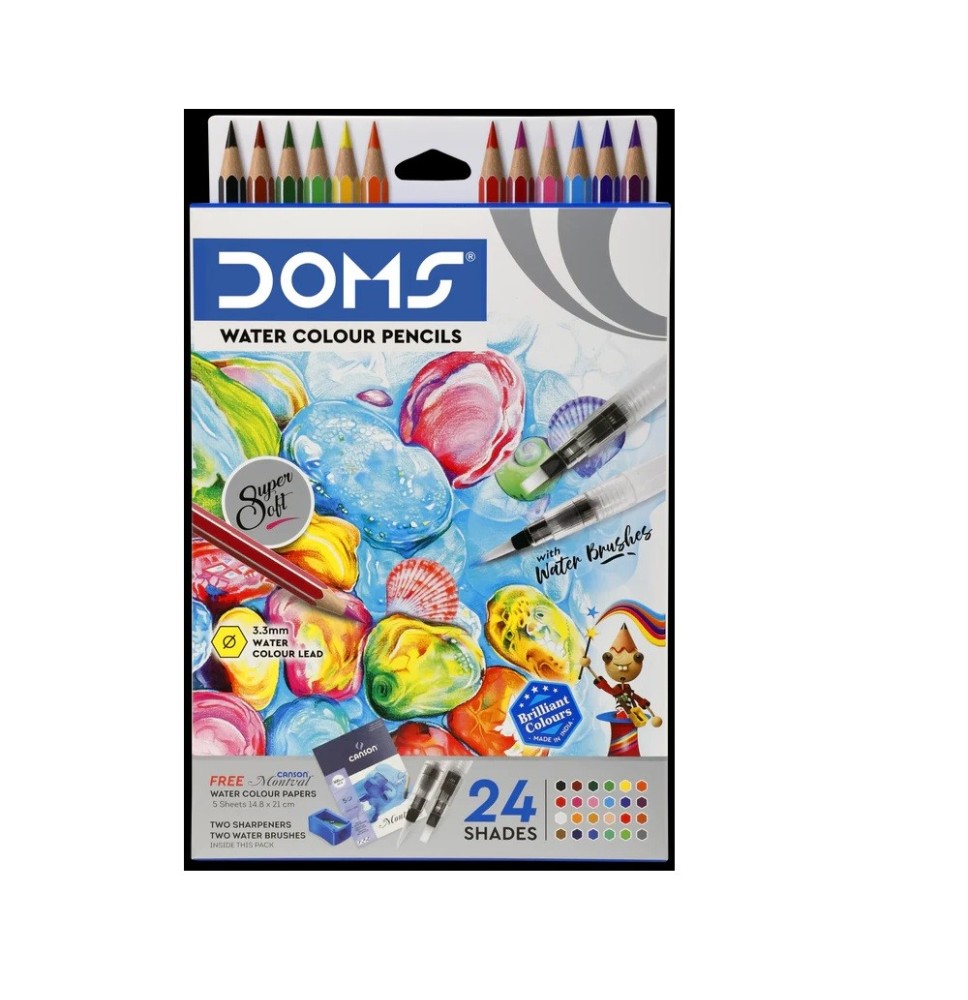 Doms Water Color Pencils 24Shades 1Pck