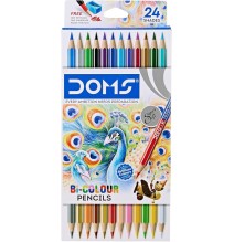 Doms Bi Colour Pencil 24Pck 1Pck