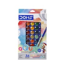 Doms Water Colour Cakes 23mm 36 Shades 1Pck