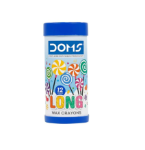 Doms Long Wax Crayons 12Pc 1Box