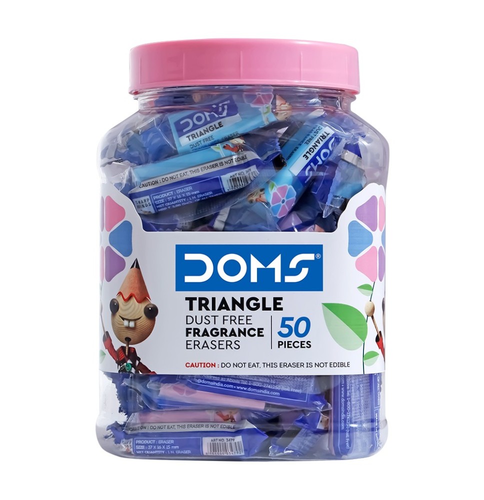 Doms Fragrance Triangle Eraser 1Pc