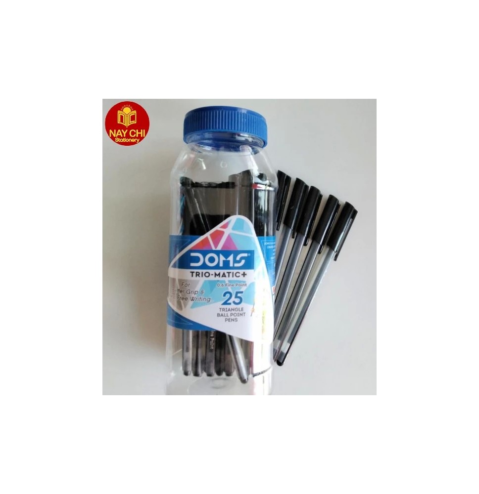 Doms Trio-Mstic Tri-Ball Point Pen 25 Pcs1 Jar