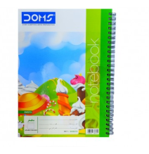 Doms Hard Bound Wiro Note Book Arabic Rulling 24x760Sheets 1Pcs