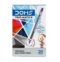 Doms Trio-Matic Ball Pen 20 Pcs 1 Pkt