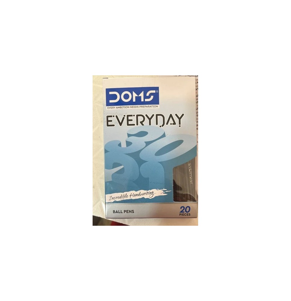 Doms Everday Ball Pen 12 Pcs 1 Pkt