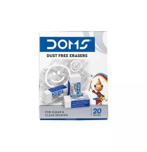 Doms White Eraser 20Pc 1Pck