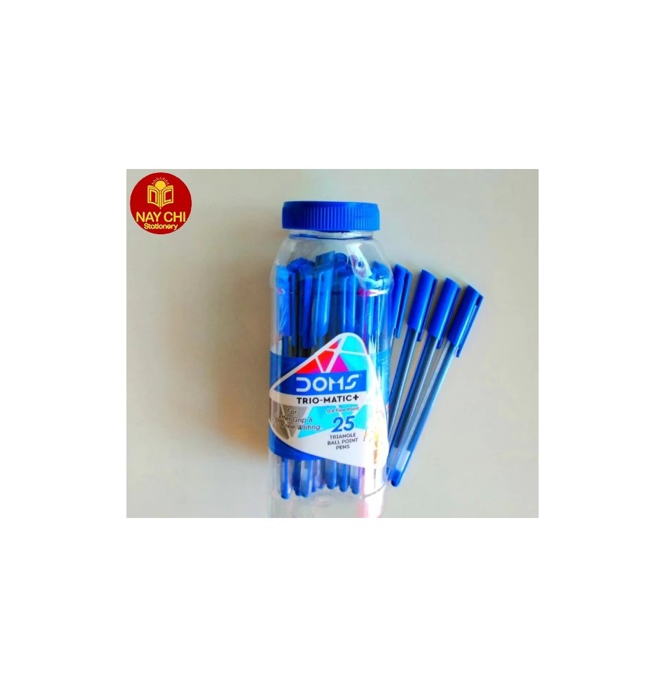 Doms Trio-Mattic Tri-Ball Point Pen 25 Pcs 1 Jar