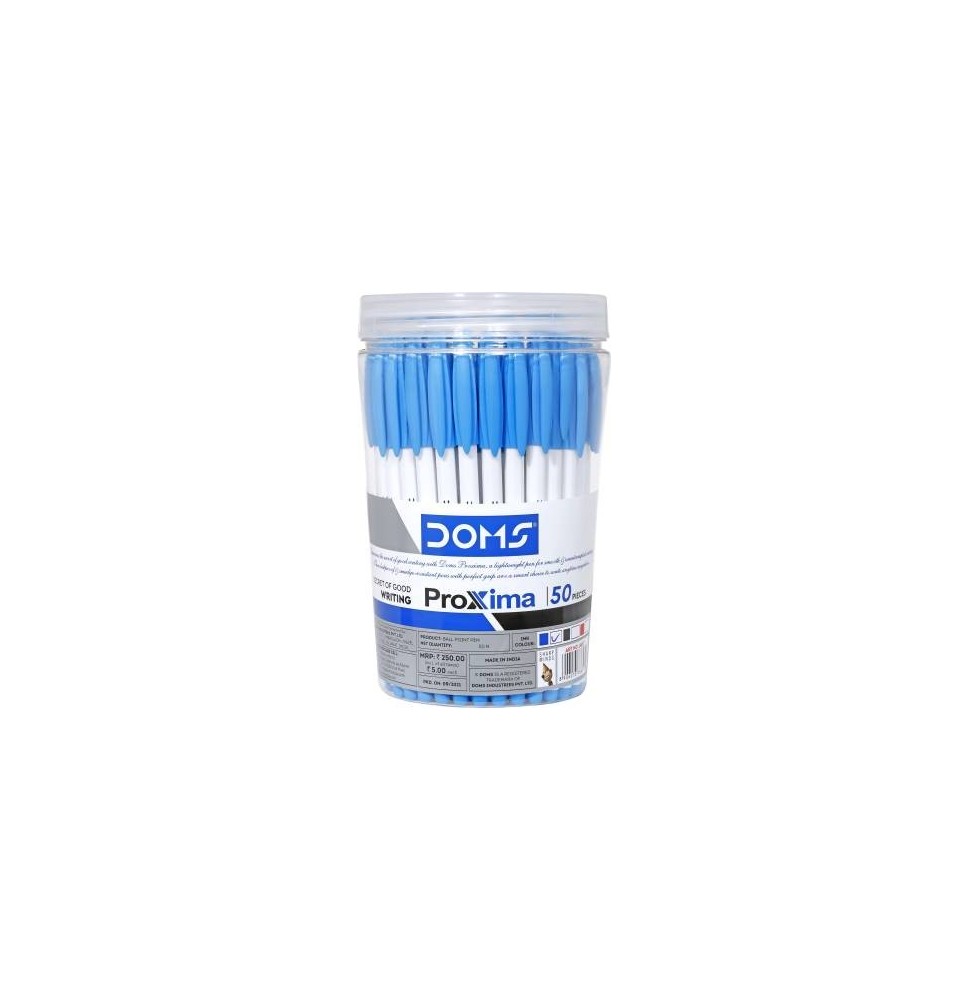 Doms Proxima Ball Pen 50 Pcs 1 Jar/Pkt