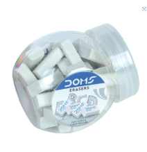 Doms White Erasers 30Pcs - 1Jar