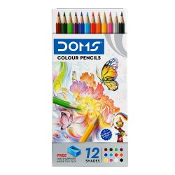 doms colour pencils 12 shades