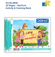 Doms Coloring  & Activity Book 16*21Cm 32Pages