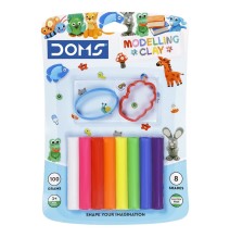 Doms Modelling Clay 100G 8Pcs 1Pck