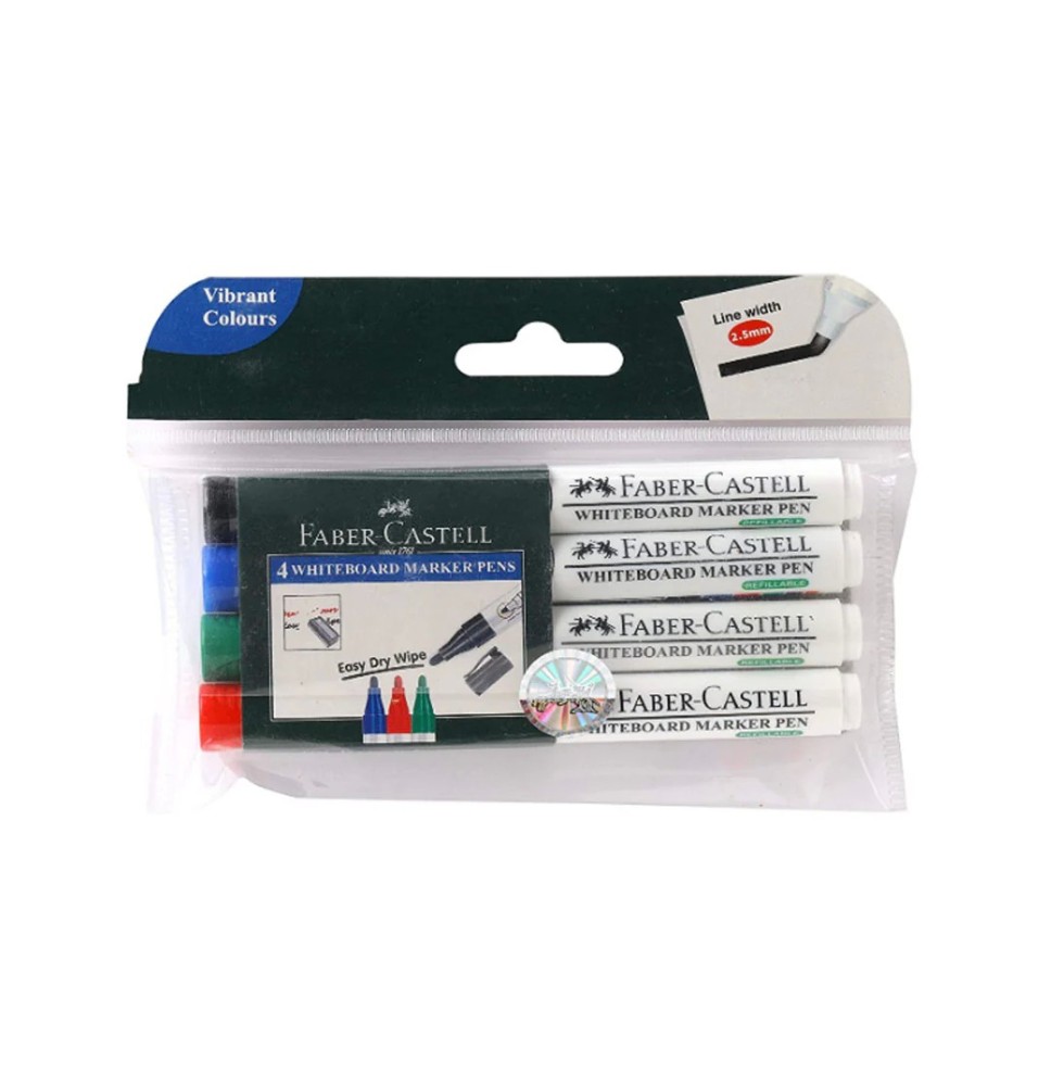 Faber-Castell 6 WB Marker 1Pck