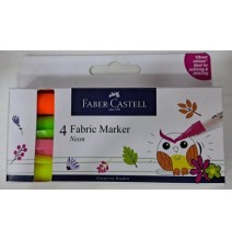 Faber Castell Fsbric Marker-Neon 4Pcs 1Pck