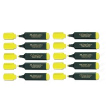 Faber-Castell Yellow Highlighter 10Pcs - 1Box