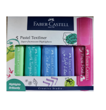 Faber-Castell Texliner Pastel 1x5 Color Set 1Pck