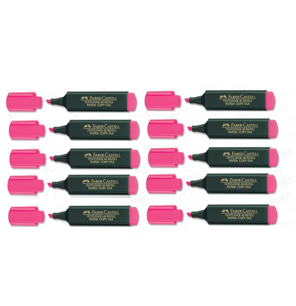 Faber-Castel Pink Highlighter 10Pcs - 1Box