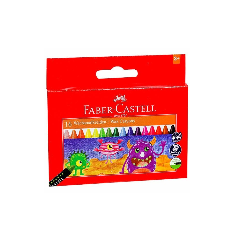 Faber-Castell 16 Wax Crayons