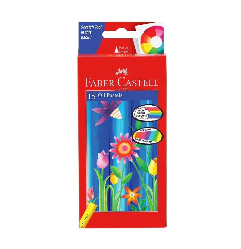 Faber-Castell Oil Pastel 15Pcs 1Pck