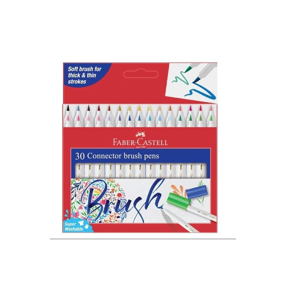 Faber-Castell Connector Brush Pen  30Pcs 1 Pck