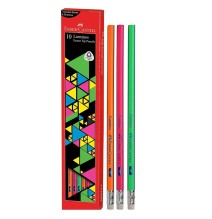 Faber- Castell 10 Luminos Eraser Tip Pencils 1Pck