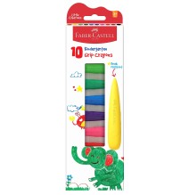 Faber-Casstell 10 Kindergarten Grip Crayons