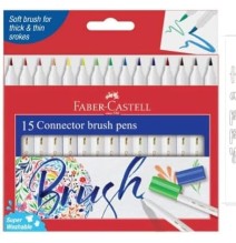 Faber-Castell Connector Brush Pen 15Pc 1Pck