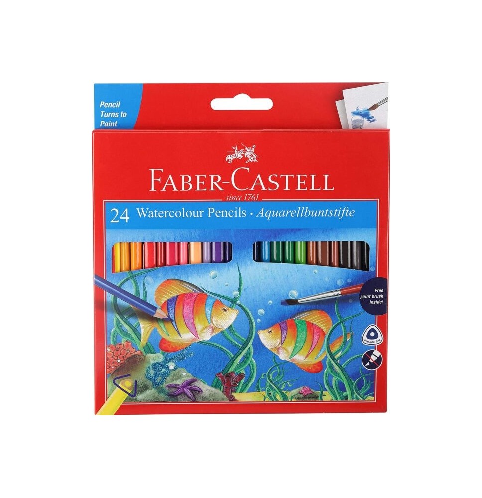 Faber-Castell Water Colour Pencil 24 Pcs - 1Pck