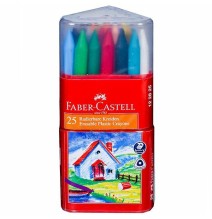 Faber-Casstell Plastic Crayons 25Pcs - 1Set