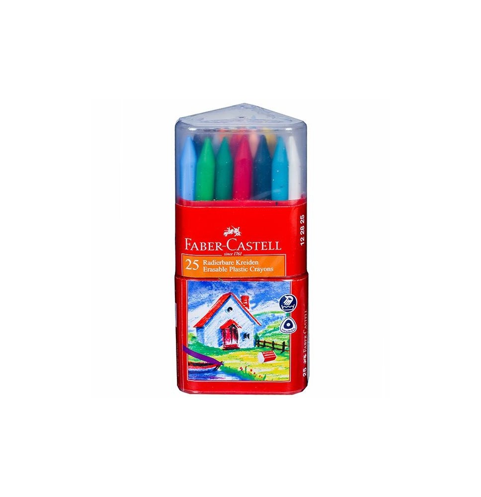 Faber-Castell Plastic Crayons 25Pcs - 1Pck