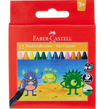 Faber-Castell Wax Crayons 12Pcs - 1Pck