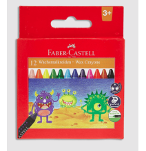 Faber-Castell Wax Crayons 12Pcs - 1Pck