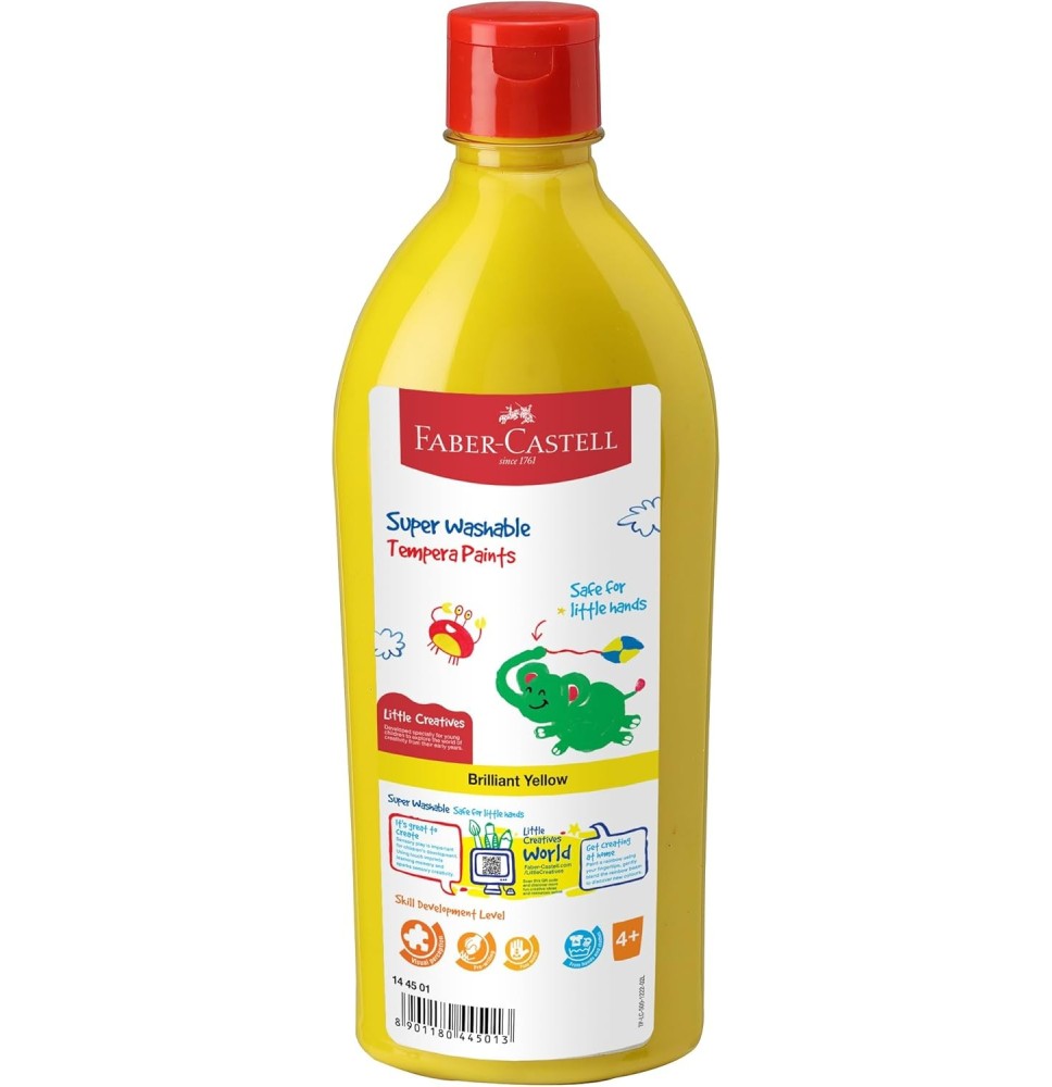 Faber-Castell Ready Mix Tempera Yellow Color 500ml