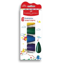 Faber-Castell First Grip Crayon 6 Shades 1Pck