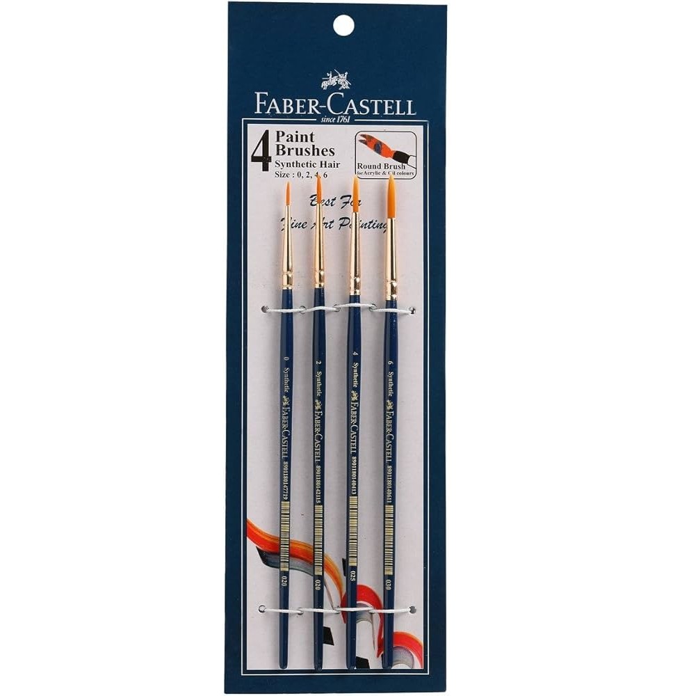 Faber-Castell Paint Brushes 4 PCS