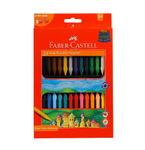 Faber-Castell Grip Erasable Crayons 24Pcs -1Pck