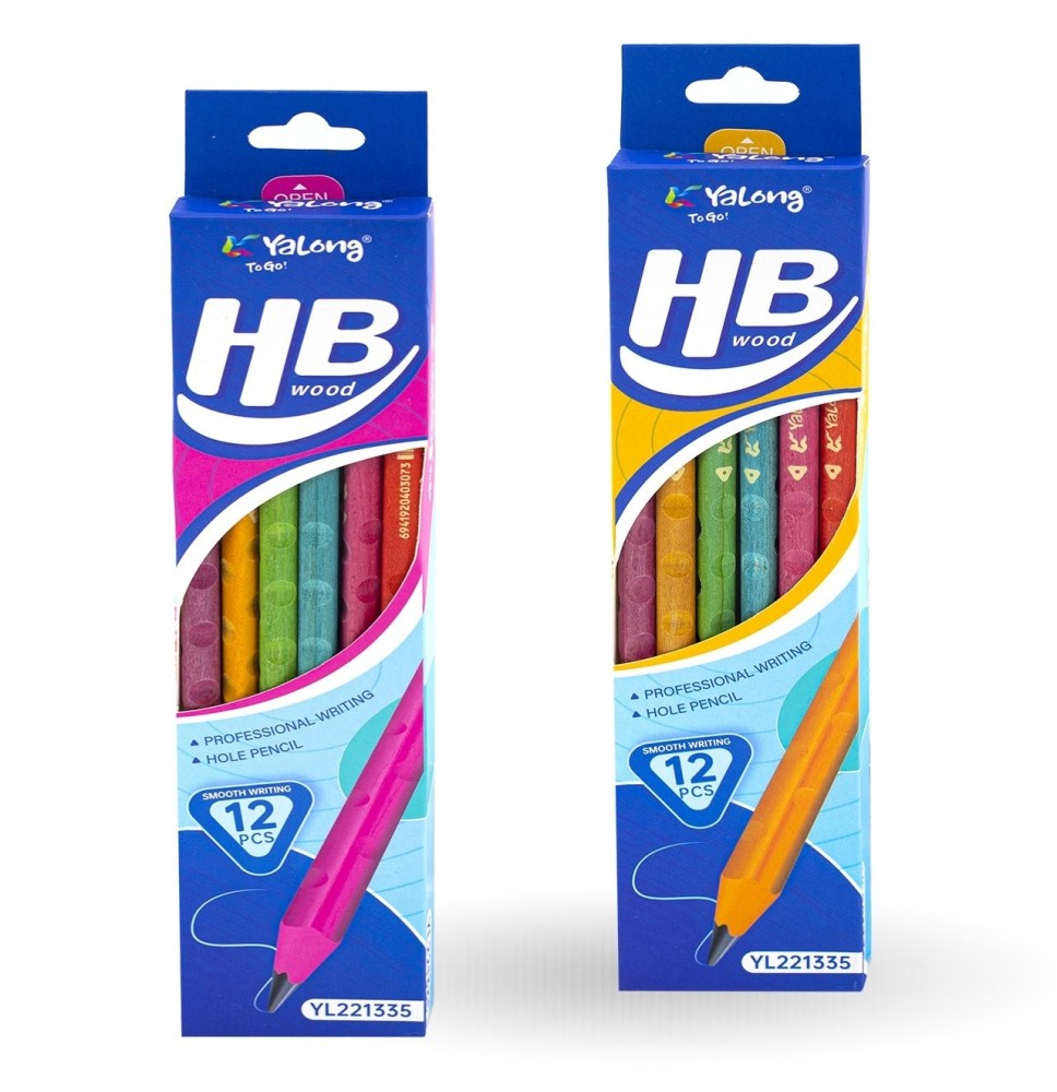 Yalong Hb Triangle Pencil 12Pcs 1Pck