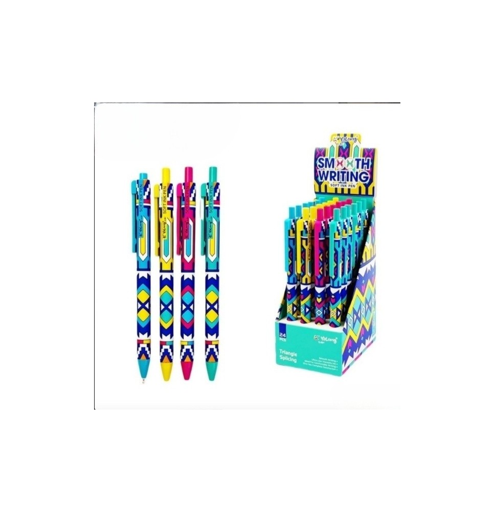 Yalong Soft Ink Pen 24Pcs 1Pck