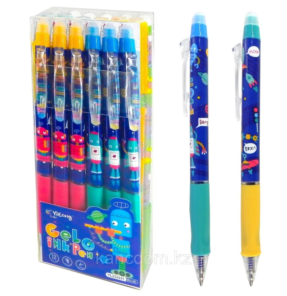 Yalong Erasable Gel Ink Pen 12Pcs 1Pck