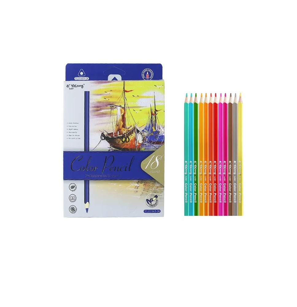 Yalong Color Pencil 24Pc 1Pck